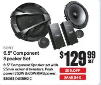 SuperCheap Auto 6.5" Component Speaker Set offer