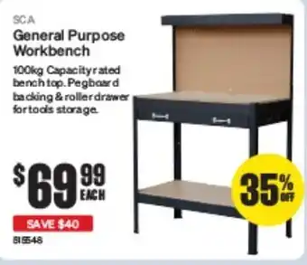 SuperCheap Auto General Purpose Workbench offer