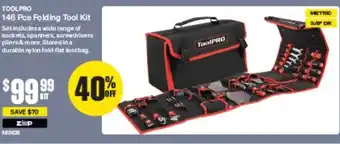 SuperCheap Auto TOOLPRO 146 Pce Folding Tool Kit offer