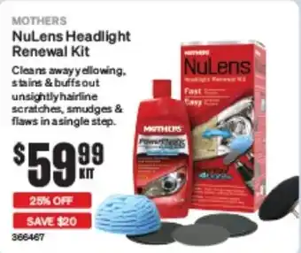 SuperCheap Auto MOTHERS NuLens Headlight Renewal Kit offer