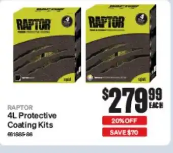 RAPTOR 4L Protective Coating Kits