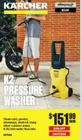 SuperCheap Auto K2 PRESSURE WASHER offer