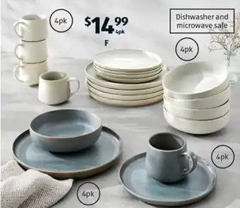 ALDI Reactive Glaze Dinnerware offer