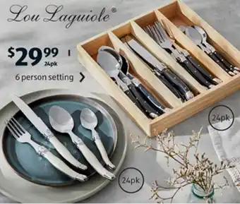 ALDI Lou Laguiole Cutlery Set 24pk offer