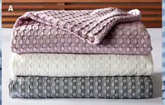 ALDI Queen Size Cotton Bamboo Waffle Blanket offer