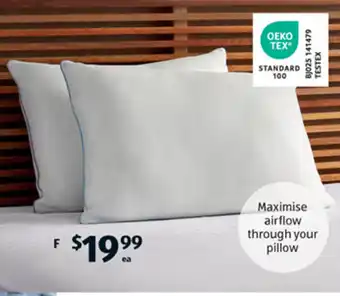 ALDI 3D Airflow Pillow offer