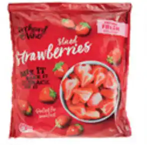 ALDI Orchard & Vine Sliced Strawberries 1kg offer
