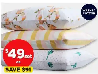 Spotlight KOO Printed Washed Cotton Sheet Sets offer