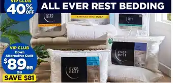 Spotlight ALL EVER REST Bedding offer