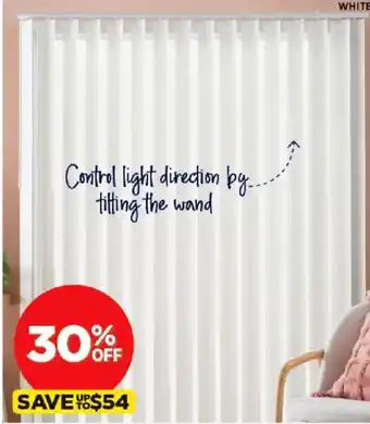 Spotlight PLATINUM Vertical Blinds offer