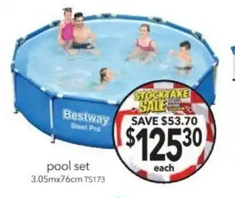 Cheap as Chips pool set offer