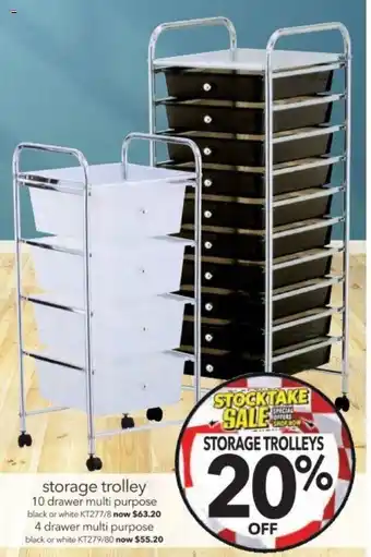 Cheap as Chips storage trolley offer