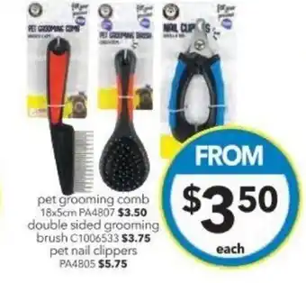 Cheap as Chips pet grooming comb offer