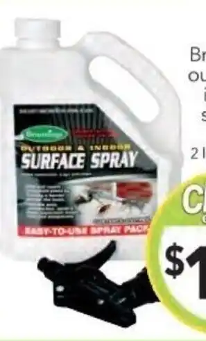 Cheap as Chips Brunnings outdoor & indoor surface spray offer