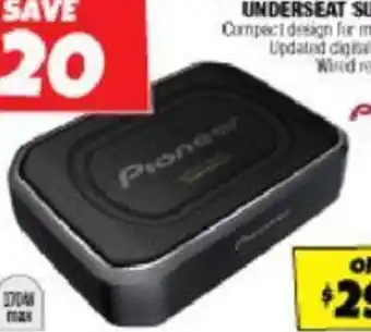 8" 170W class D powered underseat subwoofer
