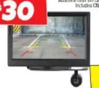 Autobarn 5" Dash mount reverse monitor & Camera pack offer