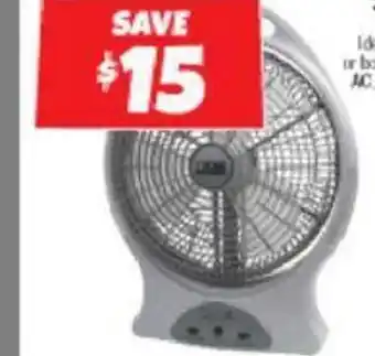 Autobarn 30CM rechargeable Fan 12/240V offer