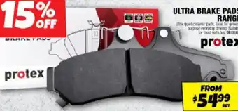 Autobarn Ultra brake pads range offer