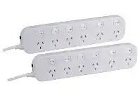 Jaycar Electronics 6 Way Powerboard with Surge Overload Protection offer