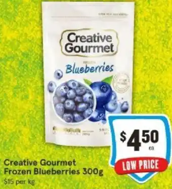 IGA Creative Gourmet Frozen Blueberries 300g offer