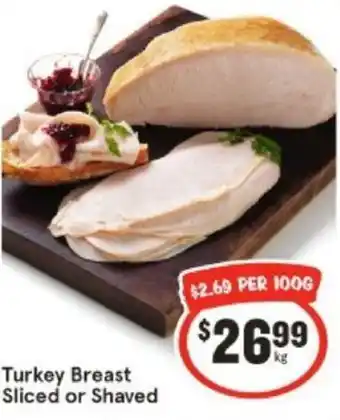 IGA Turkey Breast Sliced or Shaved offer