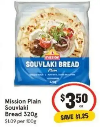 IGA Mission Plain Souvlaki Bread 320g offer