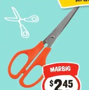 IGA Marbig Scissors Orange Handle 8.5 inches offer