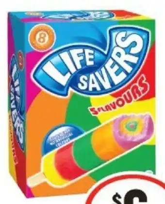 IGA Life Savers Ice Block 8 Pack offer