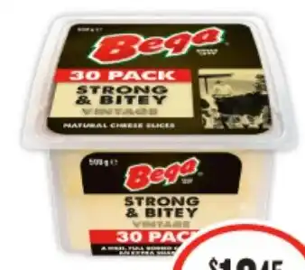 IGA Bega Cheese Slices 500g Selected Varieties offer