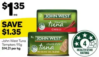Woolworths John West Tuna Tempters 95g offer