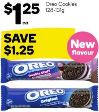 Woolworths Oreo Cookies 128-131g offer