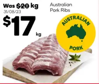 Woolworths Australian Pork Ribs offer