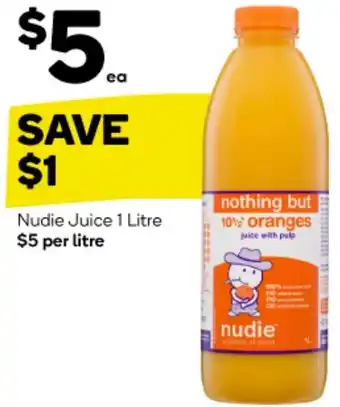 Woolworths Nudie Juice 1 Litre offer