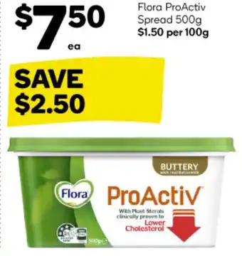 Woolworths Flora ProActiv Spread 500g offer