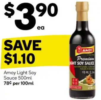 Woolworths Amoy Light Soy Sauce 500ml offer