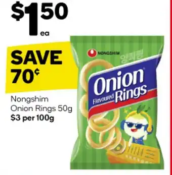 Woolworths Nongshim Onion Rings 50g offer