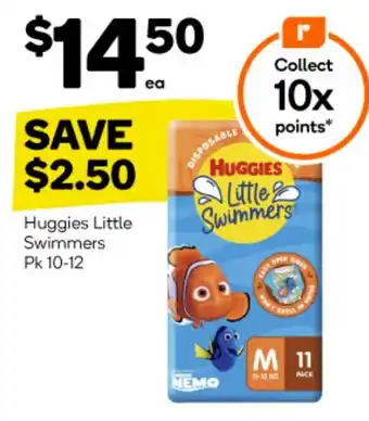 Woolworths Huggies Little Swimmers Pk 10-12 offer