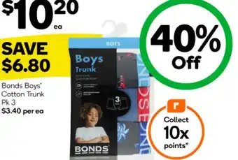 Bonds Boys' Cotton Trunk Pk 3