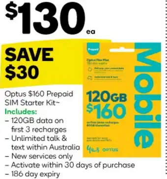 Optus Prepaid SIM Starter Kit