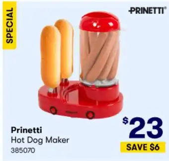Woolworths Prinetti Hot Dog Maker 385070 offer