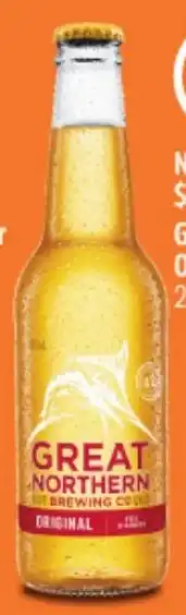 Woolworths Great Northern Original Bottles 24x330ml offer