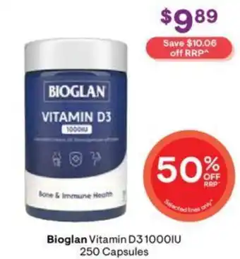 Discount Drug Stores Bioglan Vitamin D31000IU 250 Capsules offer