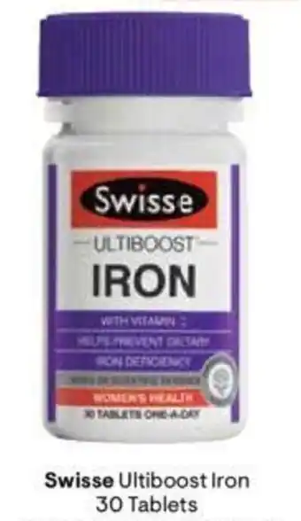 Discount Drug Stores Swisse Ultiboost Iron 30 Tablets offer