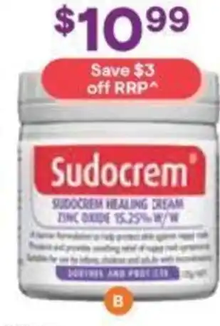 Discount Drug Stores Sudocrem Healing Cream B 125g offer