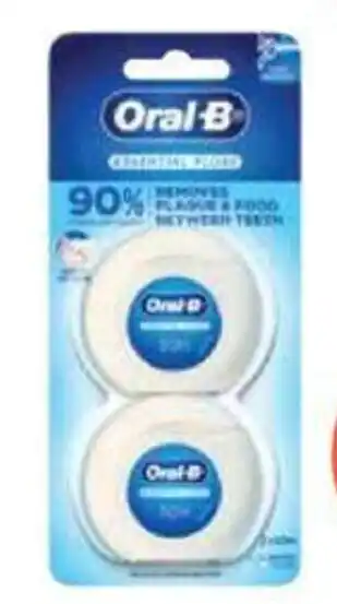 Discount Drug Stores Oral-B Essential Floss Waxed Dental Floss 2 x 50m offer