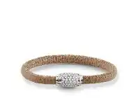Bevilles Jewellery Thomas Sabo Leather Strap "Brown Pave" offer