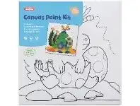 Officeworks Kadink Printed Canvas Paint Kit 25cm x 25cm Dinosaur offer