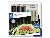 Officeworks Staedtler Design Journey Assorted Soft Colours 17 Piece Art Set offer