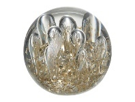 LivingStyles Inaya Glass Paper Weight, Bubbles, Small offer