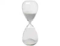 LivingStyles Rossiter Sand Hour Glass, 60 Min, White offer